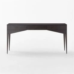 Spillo 2-Drawer Black Burl Wood Desk 14 Spillo 2-Drawer Black Burl Wood Desk -Cb2 Pop Shop SpilloBurlWoodDeskSOSSF22