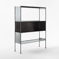 Spule Metal Bookcase 61'' -Cb2 Pop Shop SpuleShortMetalBookcase3QSSF22