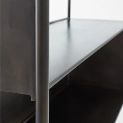 Spule Metal Bookcase 61'' -Cb2 Pop Shop SpuleShortMetalBookcaseAVSSF22