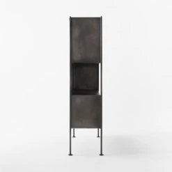 Spule Metal Bookcase 61'' -Cb2 Pop Shop SpuleShortMetalBookcaseSDSSF22
