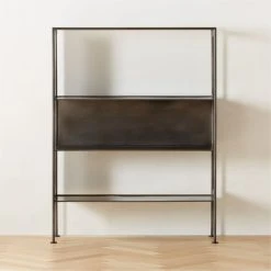 Spule Metal Bookcase 61'' -Cb2 Pop Shop SpuleShortMetalBookcaseSHF22