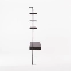 Stairway 2-Drawer Black Wall Mount Desk With Shelves 96'' -Cb2 Pop Shop Stairway96inWideDeskBlkSDSSF21