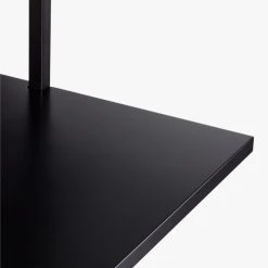 Stairway Black Wall Mount Desk With Shelf 72.5'' -Cb2 Pop Shop StairwayDeskBlackShortAVS18