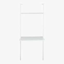 Stairway White Wall Mount Desk With Shelf 72.5'' -Cb2 Pop Shop StairwayDeskWhiteShrtF15