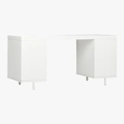 Stairway 6-Drawer White Wood Desk -Cb2 Pop Shop StairwayModDskW2DrwrWt3QBS20