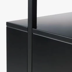 Stairway Black Cabinet - 96" Height -Cb2 Pop Shop StairwayTallBlkCabinetAVS19