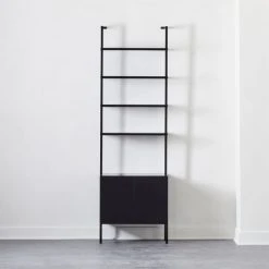 Stairway Black Cabinet - 96" Height