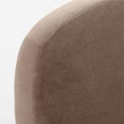 Stivale Light Brown Velvet Queen Bed -Cb2 Pop Shop StivaleMushroomQBedAVSSS23