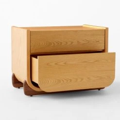 Stivale 2-Drawer Oak Nightstand 14 Stivale 2-Drawer Oak Nightstand -Cb2 Pop Shop StivaleOakNWlntNghtstnd3QAVSSS23