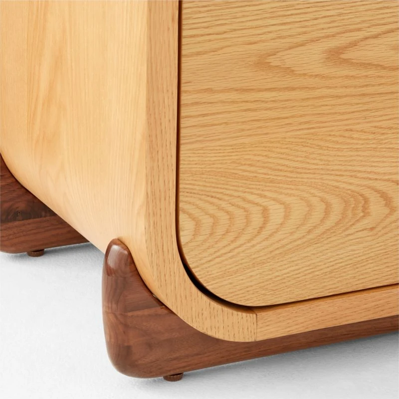 Stivale 2-Drawer Oak Nightstand 10 Stivale 2-Drawer Oak Nightstand - Image 8