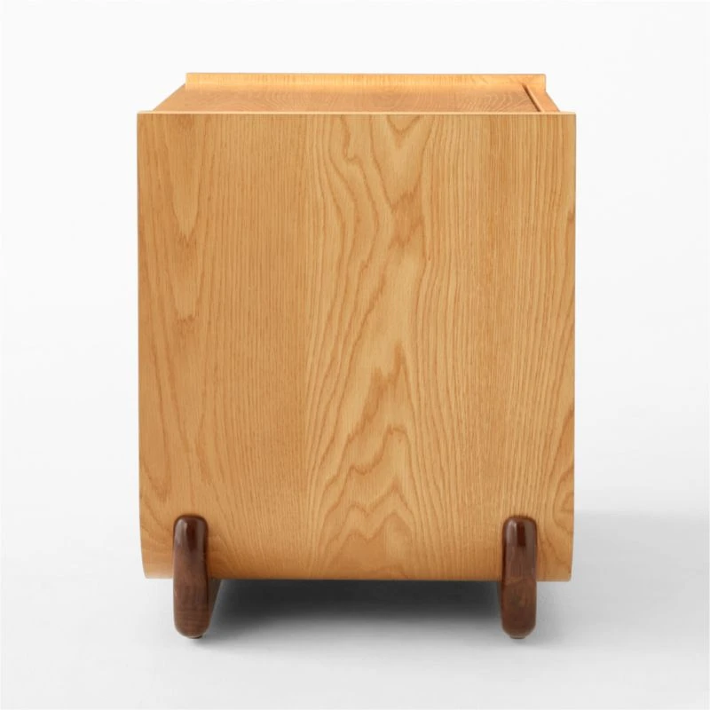 Stivale 2-Drawer Oak Nightstand 8 Stivale 2-Drawer Oak Nightstand - Image 6