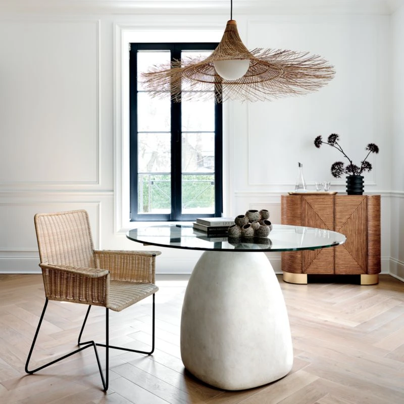 Silla En Mimbre Wicker Dining Armchair 5 Silla En Mimbre Wicker Dining Armchair - Image 3