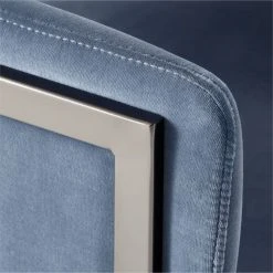 Stretta Blue Velvet Office Chair -Cb2 Pop Shop StrettaBlueMtlOffcChairAVSSS22