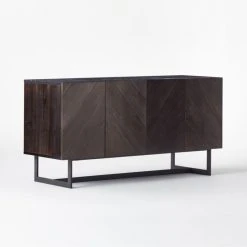 Suspend Marble And Black Walnut Wood Media Console -Cb2 Pop Shop SuspendChrcMediaConsole3QSSS21