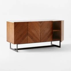 Suspend Marble And Brown Walnut Wood Media Console -Cb2 Pop Shop SuspendMediaConsole3QAVSSS22