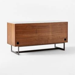 Suspend Marble And Brown Walnut Wood Media Console -Cb2 Pop Shop SuspendMediaConsole3QBSSS22