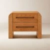 Sutton 2-Drawer White Oak Wood Nightstand 1 Sutton 2-Drawer White Oak Wood Nightstand -Cb2 Pop Shop SuttonOakNightstandSHF23