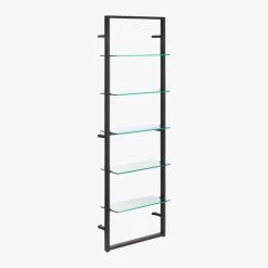 Tesso Black Metal Wall Mount Bookshelf 13 Tesso Black Metal Wall Mount Bookshelf -Cb2 Pop Shop TessoBlackBookcase3QFF18