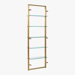 Tesso Brass Metal Wall Mount Bookshelf 12 Tesso Brass Metal Wall Mount Bookshelf -Cb2 Pop Shop TessoBrushedBrassBookcs3QBS20