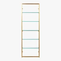 Tesso Brass Metal Wall Mount Bookshelf 11 Tesso Brass Metal Wall Mount Bookshelf -Cb2 Pop Shop TessoBrushedBrassBookcsSOS20