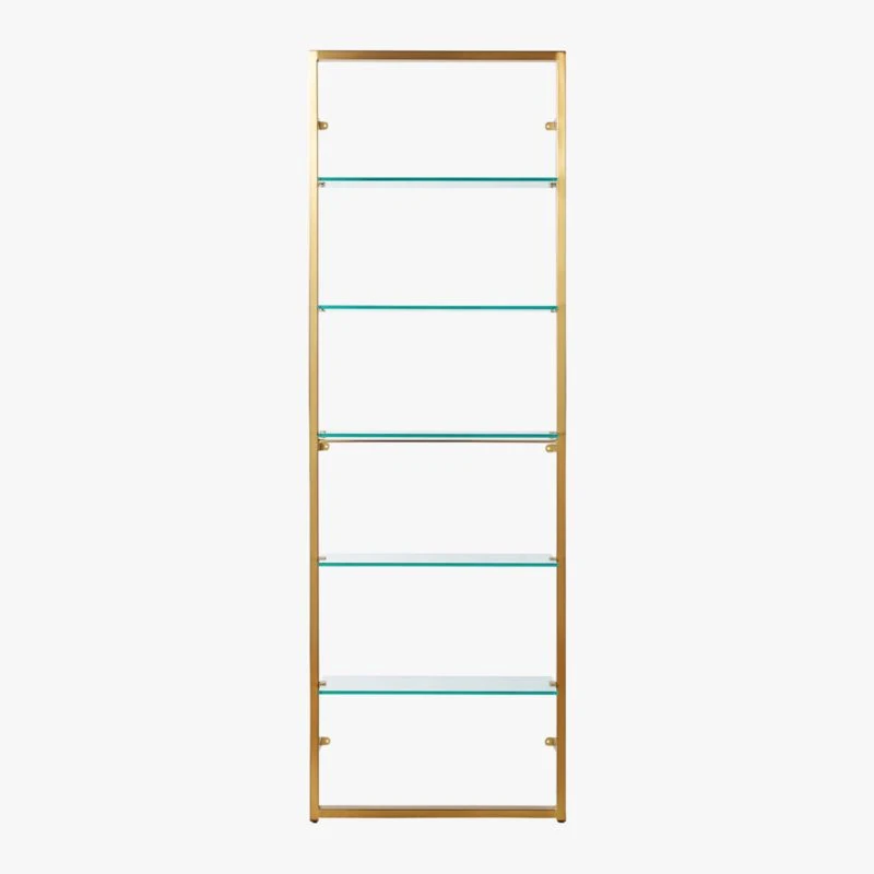 Tesso Brass Metal Wall Mount Bookshelf 5 Tesso Brass Metal Wall Mount Bookshelf - Image 3