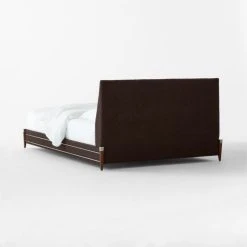 Tiburon Mink Upholstered Queen Bed -Cb2 Pop Shop TiburonBclQBedSDSSS23