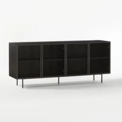 Trace Black Wire Mesh Credenza -Cb2 Pop Shop TraceBlkMshDrMediaCrdnz3QF20