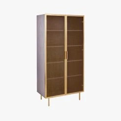 Trace Brass Wire Bookcase -Cb2 Pop Shop TraceBrassMshDoorBookcase3QF19