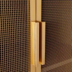 Trace Brass Wire Bookcase -Cb2 Pop Shop TraceBrassMshDoorBookcaseAVF19