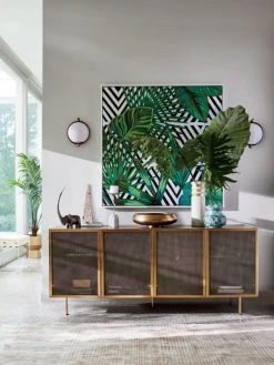 Trace Brass Wire Mesh Credenza -Cb2 Pop Shop TraceWireMeshCabinetJN20