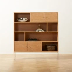 Trier Cerused Oak Bookcase -Cb2 Pop Shop TrierBookcaseROS23