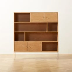 Trier Cerused Oak Bookcase