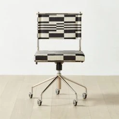 Vicino Black And White Patterned Upholstered Office Chair