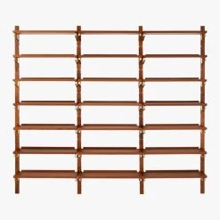 Walnut Modular Triple Shelf 88" 19 Walnut Modular Triple Shelf 88" -Cb2 Pop Shop WalnutMod88TripleShelfF18