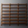 Walnut Modular Triple Shelf 88" -Cb2 Pop Shop WalnutMod88TripleShelfROF18 1x1