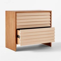 Wane Wood 2-Drawer File Cabinet With Vegan Leather Drawers 12 Wane Wood 2-Drawer File Cabinet With Vegan Leather Drawers -Cb2 Pop Shop WaneWideFileCabinet3QAVSSS22