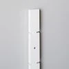 White High-Gloss Modular Wall Shelf Uprights