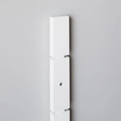White High-Gloss Modular Wall Shelf Uprights