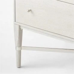 Connoisseur 5-Drawer Whitewashed Oak Wood Dresser Model 1003 -Cb2 Pop Shop WtWd1003CnnssrDresserAVSSS22