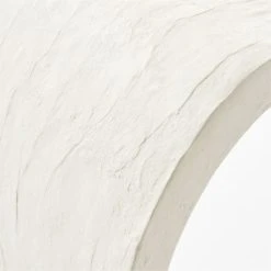 Wynn Ivory Concrete Waterfall Desk -Cb2 Pop Shop WynnConcreteDeskAV2SSF21