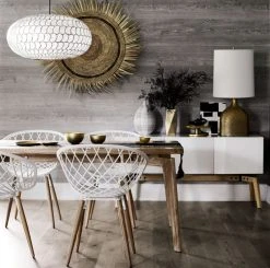 Alba Lacquered White Credenza Small -Cb2 Pop Shop finmarkdiningtableJN17